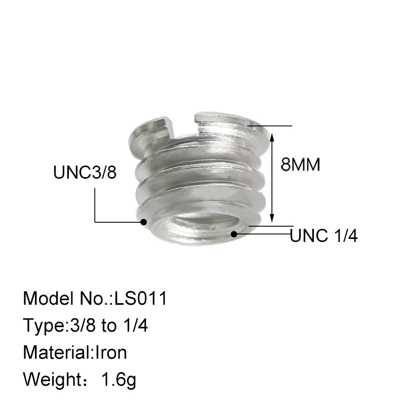  2st Gngadapter 1/4-tum till 3/8-tum - Bexin LS011